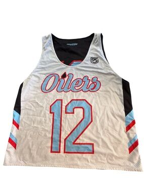 VTG Zima Houston Oilers Reversible Mesh Jersey #12 Blue/Brown Luv Ya Blue RARE